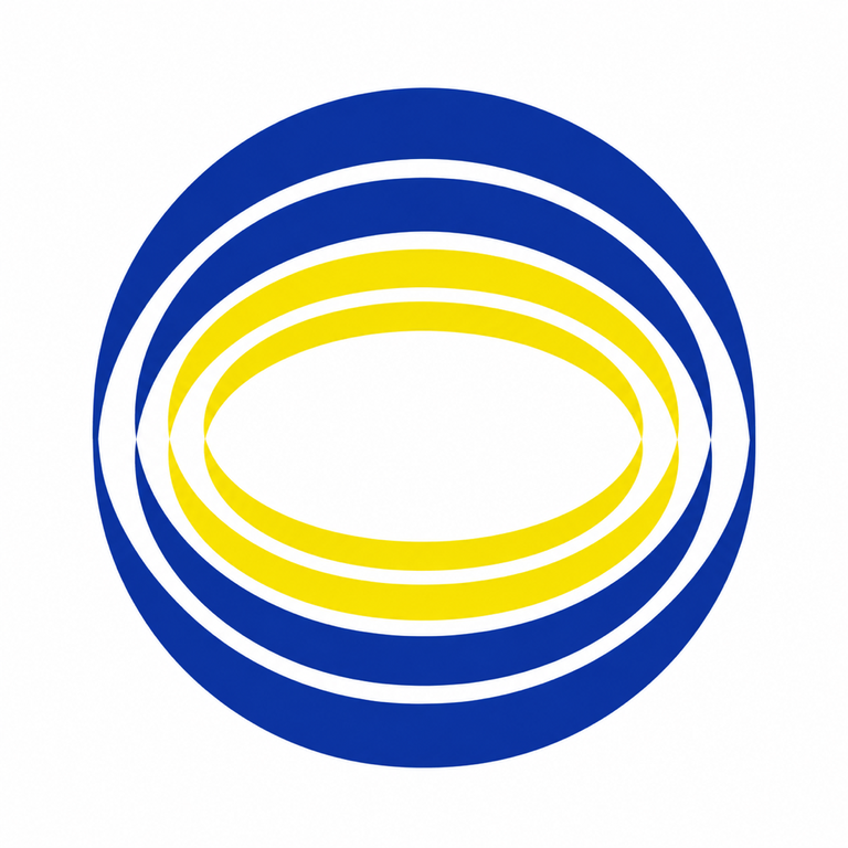 Símbolo azul y amarillo de Diaphanum.